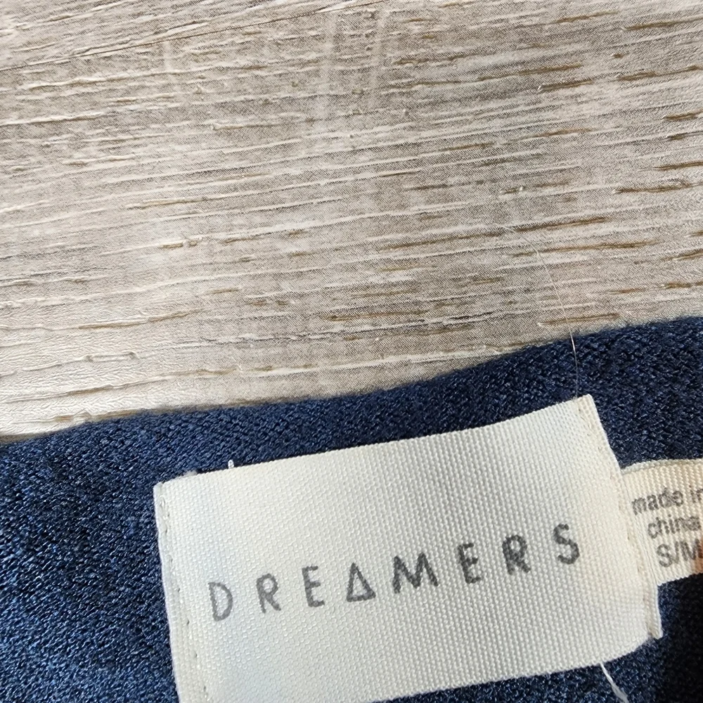 DREAMERS Dark Blue Super Soft Long Sleeve Pullover Sweater S / M